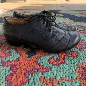 Taos black leather lace ups